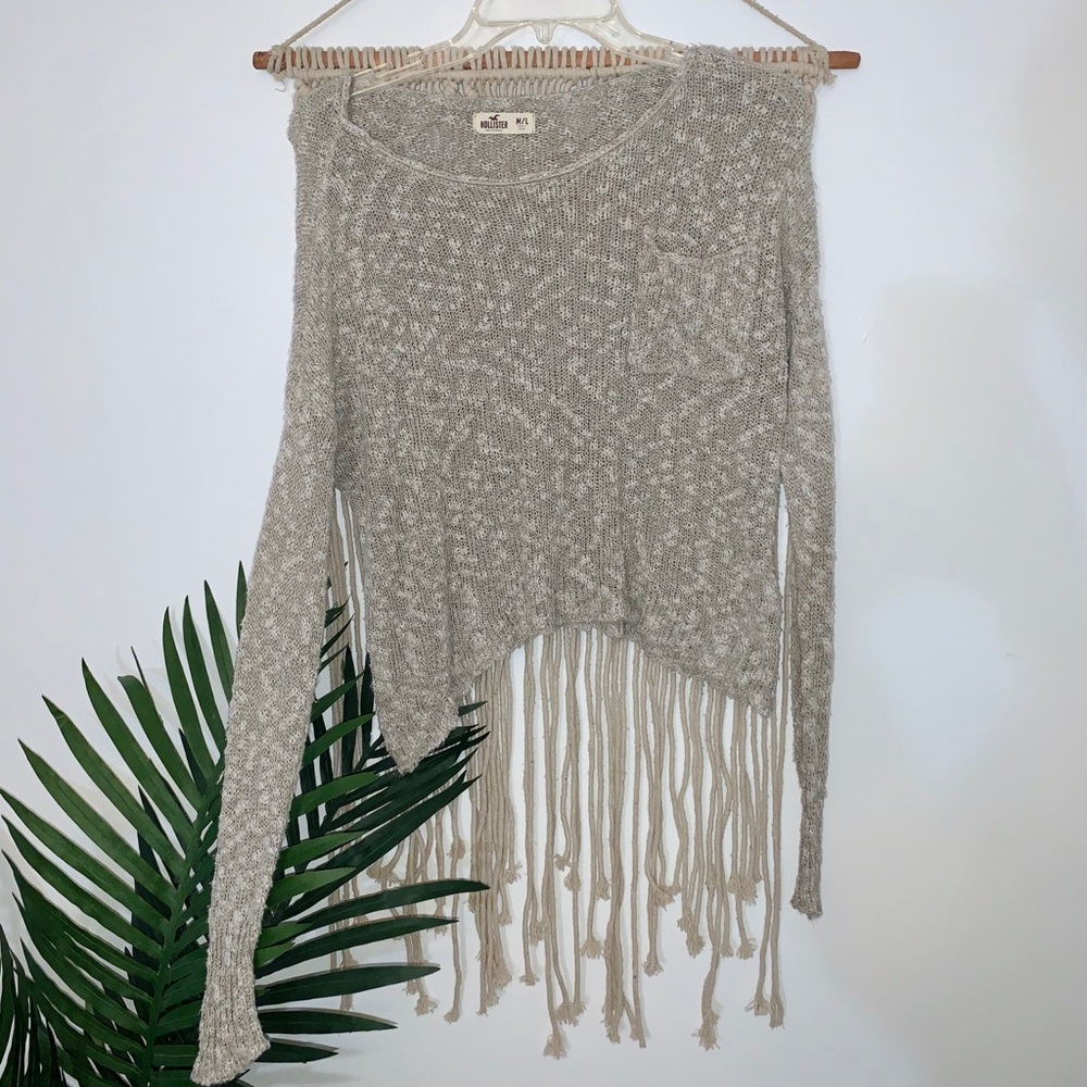 Knit crop sweater